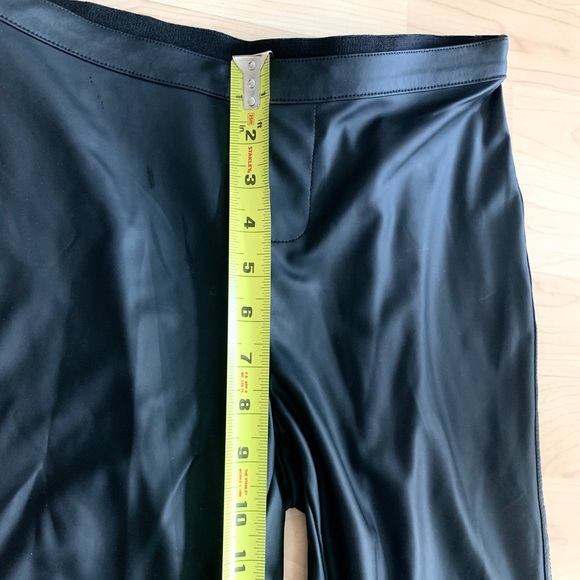 Mid Rise Black Faux Leather Legging - Picture 5 of 6